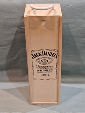 Jack Daniels Whiskey Handle Wooden Presentation Bottle Box Personalised James GC