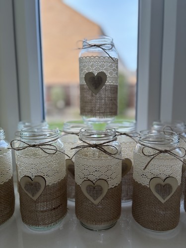 Rustic jars for wedding - jars,