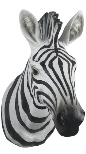 46cm zebra head wall - 46cm,