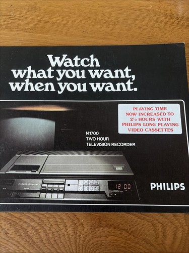 Philips n1700 vcr - philips, tape