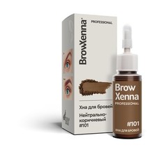 BrowXenna Brow Henna #101 Neutral Brown 10ml Salon Grade Brow Tint