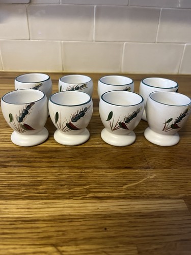 Denby greenwheat egg cups - greenwheat, set
