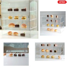 Acrylic Bakery Pastry Display Case Stand Cabinet Cakes Donuts Cupcakes Pastries