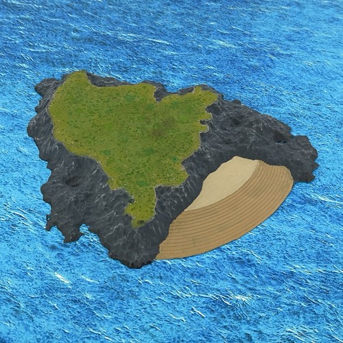 Island tabletop terrain - island,