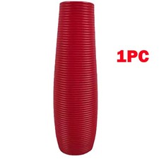 Tall Floor Vase Red Plastic