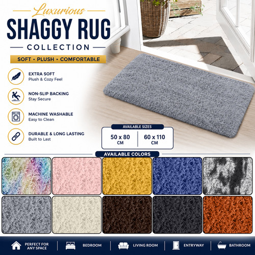 Non slip plain door mat - plain,