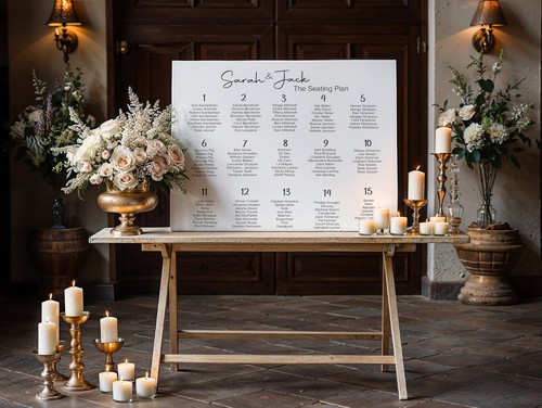 Wedding table plan - table, |