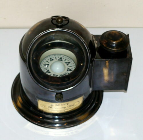 Nautical brass binnacle - nautical, gimbal