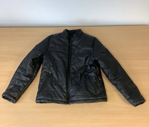 Zara faux leather look bomber - leather,
