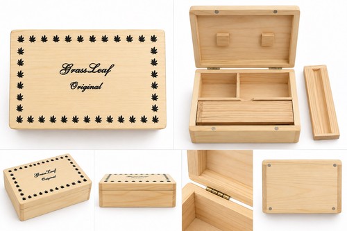 Wooden rolling box roll - wooden,