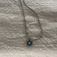 Turquoise Star David Necklace