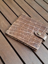 vintage harrods wallet croc