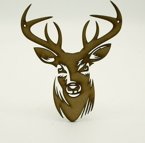 Stag deer head - head, mdf