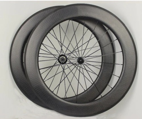 Carbon bicycle wheelset depth - carbon,