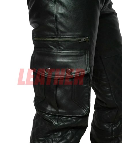 Men genuine leather cargo - men's,