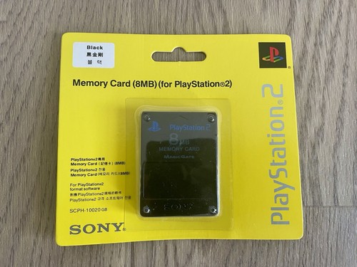 Ps2 memory card black - card, 8mb