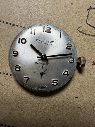 Vintage excalibur 17j incabloc - excalibur,