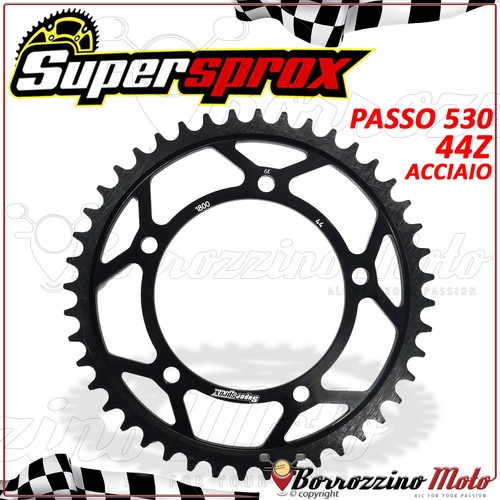 Black steel supersprox crown - steel,