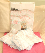 BNIP, DORMA, PEARS ELEGANCE, NEW, UNUSED, DOUBLE FLAT SHEET, PAIR PILLOWCASES