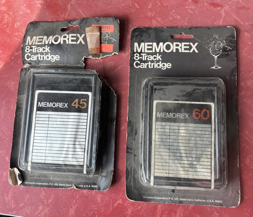 Memorex track cartridges - 2, 8-track