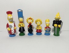 1992 The Simpsons 3D Chess Set Replacements 6 Pieces Homer Marge Bart Lisa