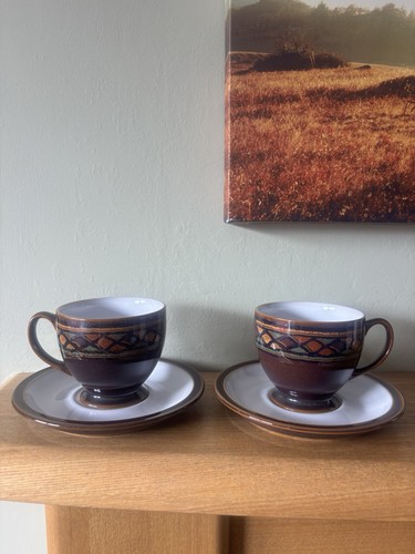 Vintage denby pottery teacups - vintage,