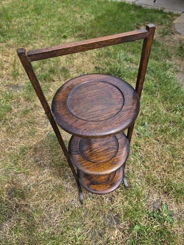 Antique oak tier folding - oak,