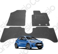 for Toyota Yaris Hybrid 2014 - 2020 Tailored Black Car Floor Mats Carpets Set