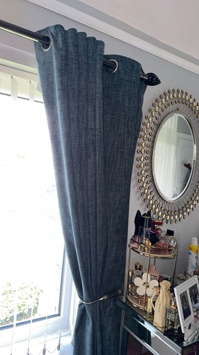 Dunelm eyelet navy blue - navy,