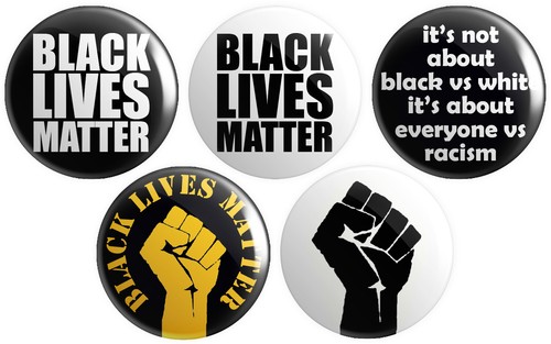 Black lives matter button - x,