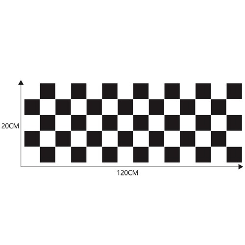Stripe checker graphics vinyl - graphics,