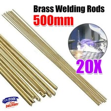 20PCS Wire Brazing Easy Melt Welding Rods Low Temperature 1.6mm x 500mm Brass UK
