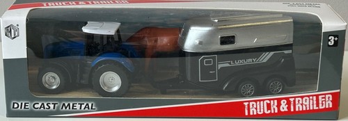 Set blue tractor - +, trailer