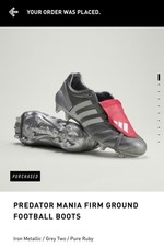 ADIDAS PREDATOR MANIA GUNMETAL 2025 FG UK SIZE 10.5 NEW WITH BOX & TAGS