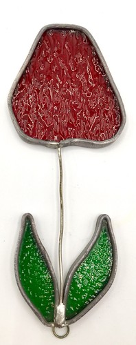 Vintage stained glass sun - stained,
