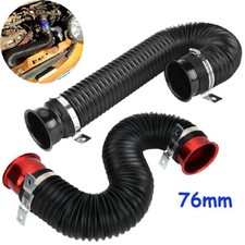 76mm Flexible Air Intake Pipe Tube Universal Hose Duct Induction Turbo Inlet