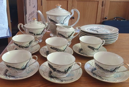 Lucky dragon porcelain - porcelain, set