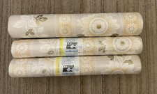 Vintage Crown Wallpaper Rolls x 2  Retro 1970s Sunflowers Flower Power Old Stock