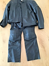 Frank Thomas leather motorcycle  jacket size 44 M Oxford trousers 34 M