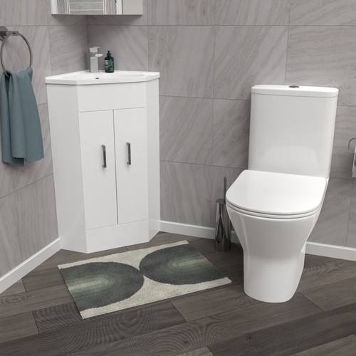 Nes home white corner - corner, vanity