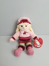 Tesco Chilly & Friends Emily Plush Soft Doll Cuddly Toy  9” Pink 2005  Vintage