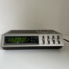 General Electric 7-4875A AM/FM Clock Radio Vintage 80'S TESTED & WORKS