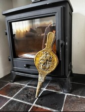 vintage fire bellows brass