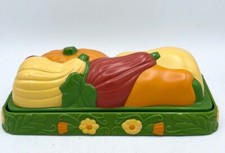 Vintage Butter Dish 7" Fall