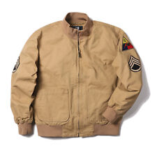Vintage Men's Military Coats Fury Tank Jacket Bomber Flight Tanker Casual Jacket