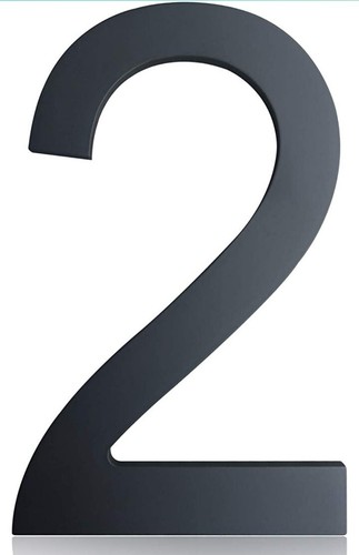 Inch modern house numbers - 10,