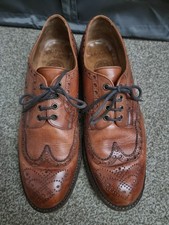 Joseph Cheaney Men's Tan Leather Shoes Size UK 10 Made In England