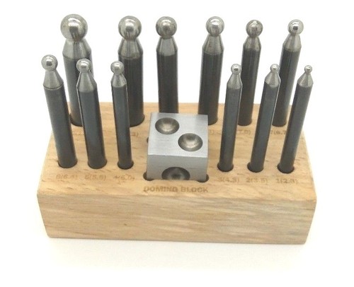 Steel dapping punches - 12,
