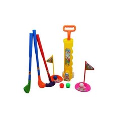 Game Toy Childs Junior Golf Caddy Set Balls Clubs Trolley Kids Outdoor Garden 