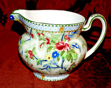 S. Hancock & Sons Corona Ware Rosetta Floral Chintz 5342 Large Art Deco Jug